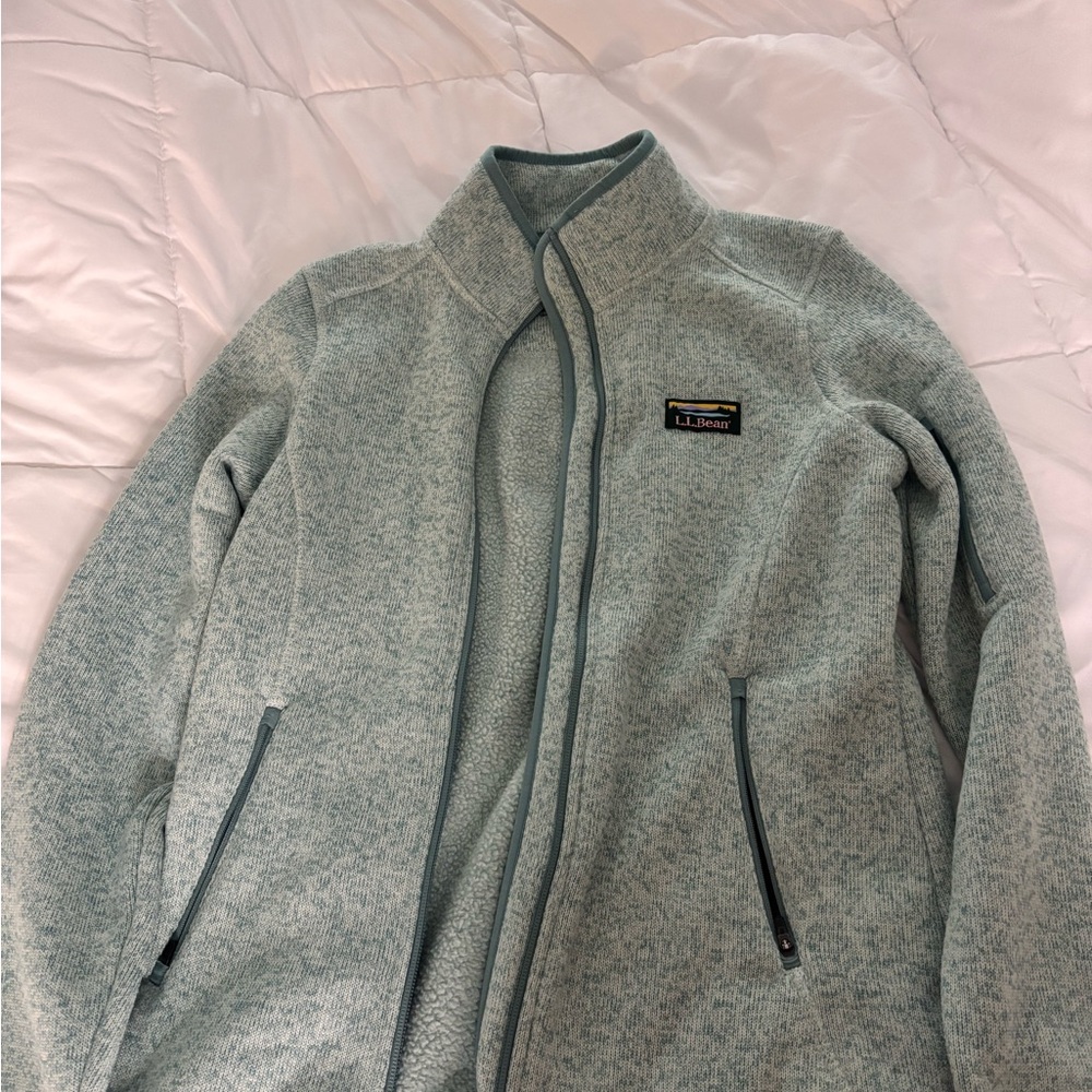 L.L. Bean Teal Utility Jacket with Stand-Up Collar